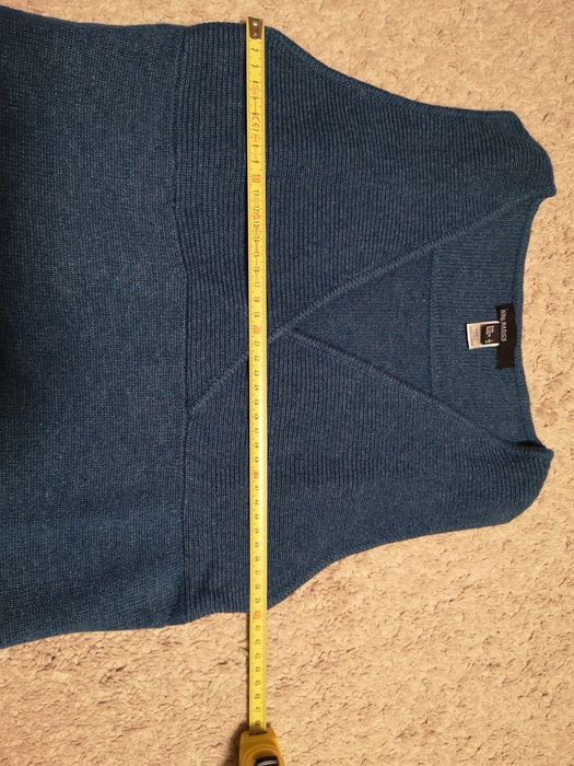 Vesta dama Mango, tricot subțire, lana 30%, turcoaz, mărime L