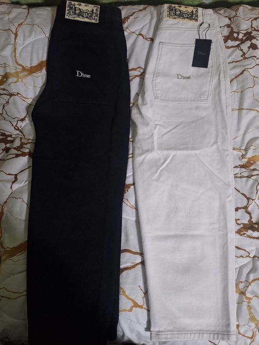Джинсы Dime черные и белые