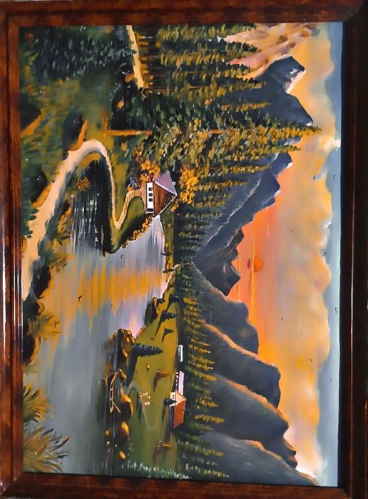 Tablou pictat pe pânză în ulei