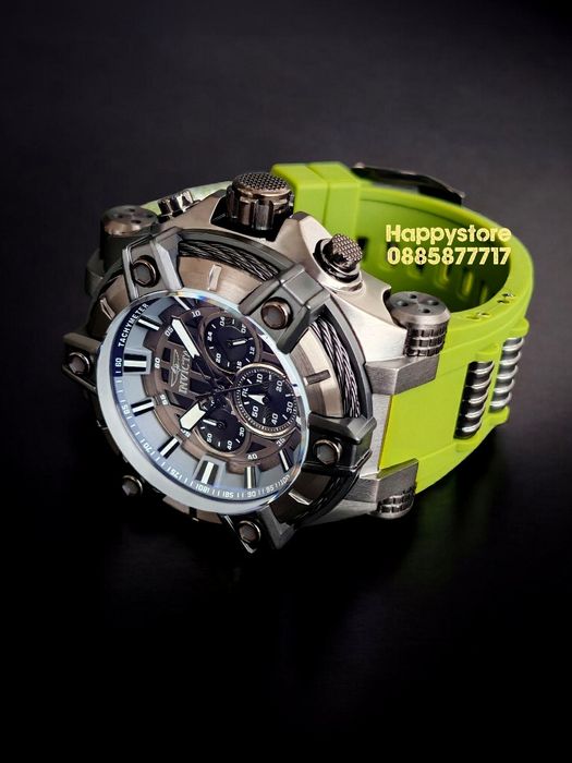 INVICTA Gunmetal green/black 52 mm, Инвикта нов ръчен часовник