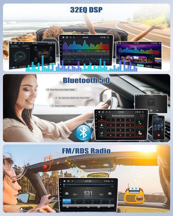 9" мултимедия за Ford Fiesta (2009-2014), 8-Core, 6GB + 128GB + 4G Wireless