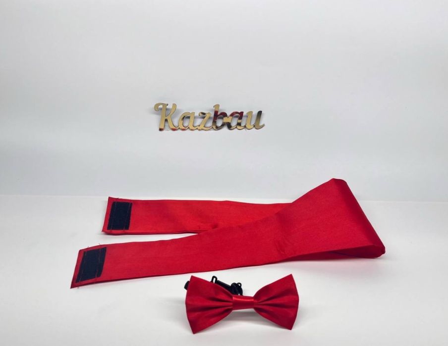 Красный пояс без бабочки