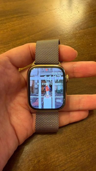 Apple Watch Series 8 (GPS + Cellular), Stainless Steel , implecabil