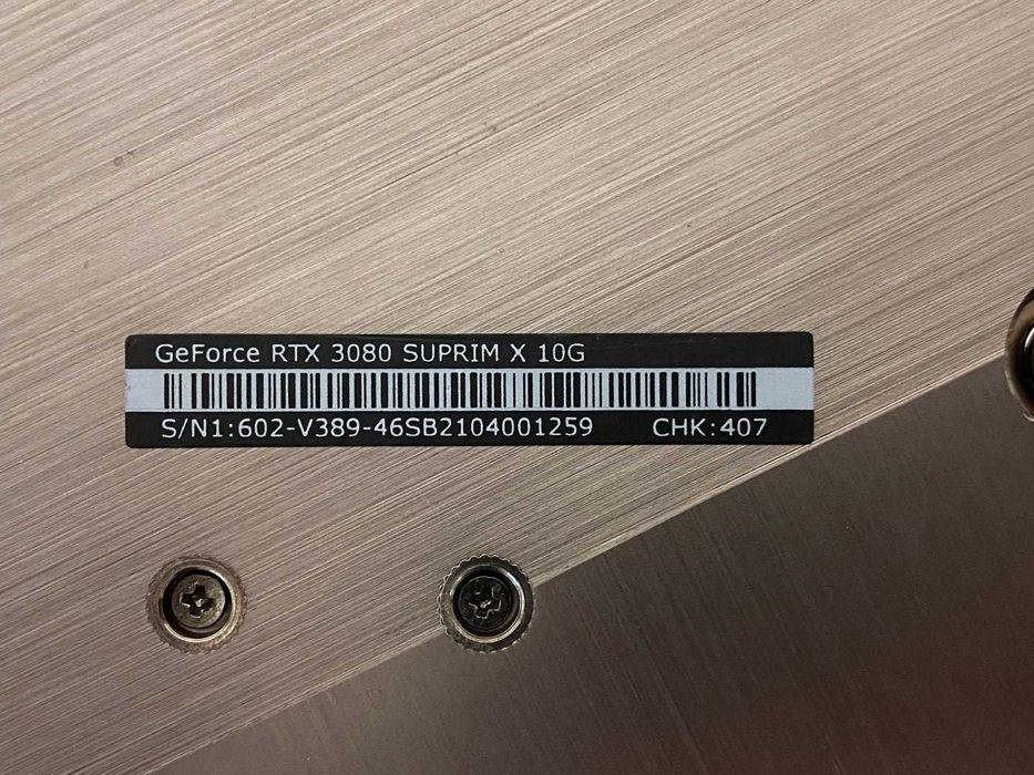 Placa video Gaming MSI RTX3080 Suprim X 10GB 320 bit
