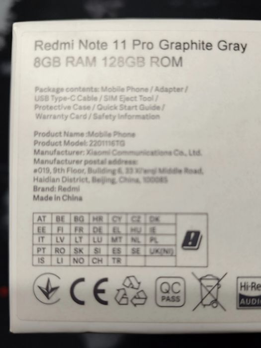 Продам redmi note 11 Pro или обменяю на ноутбук