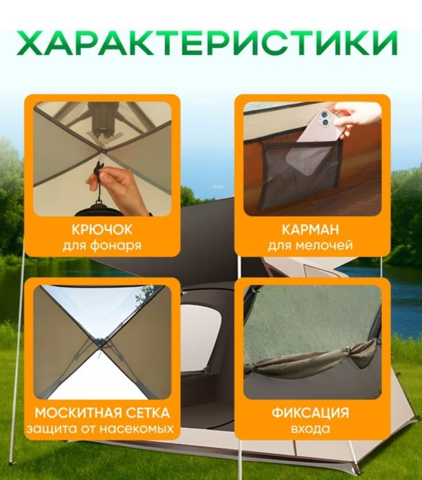 Палатка для кемпинга.