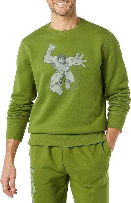 Bluza barbati baieti, Marvel Hulk verde, marimea M