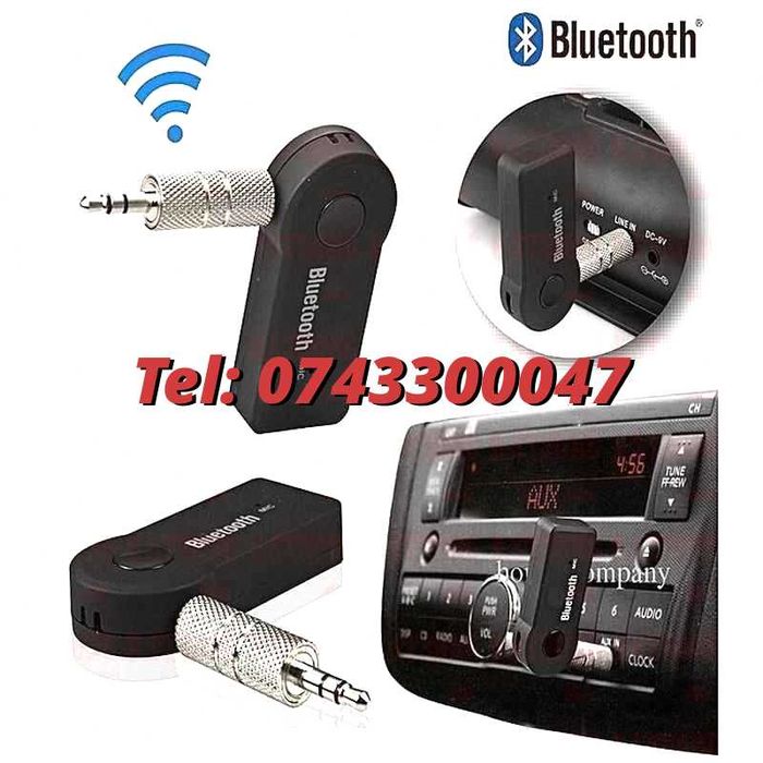 Receptor Car Kit Vehicul 3.5 Mm Wireless / Wireless Bluetooth Auxiliar X6