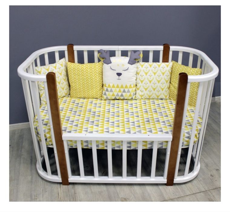 Детская манеж-кровать, универсальный маятниковый механизм