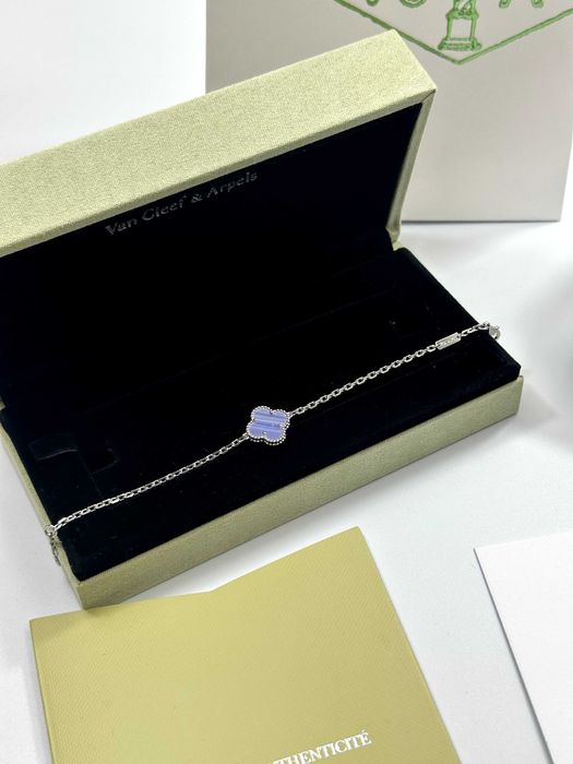 Bracelet Van Cleef & Arpels 1 motif White Gold 750 Chalcedony