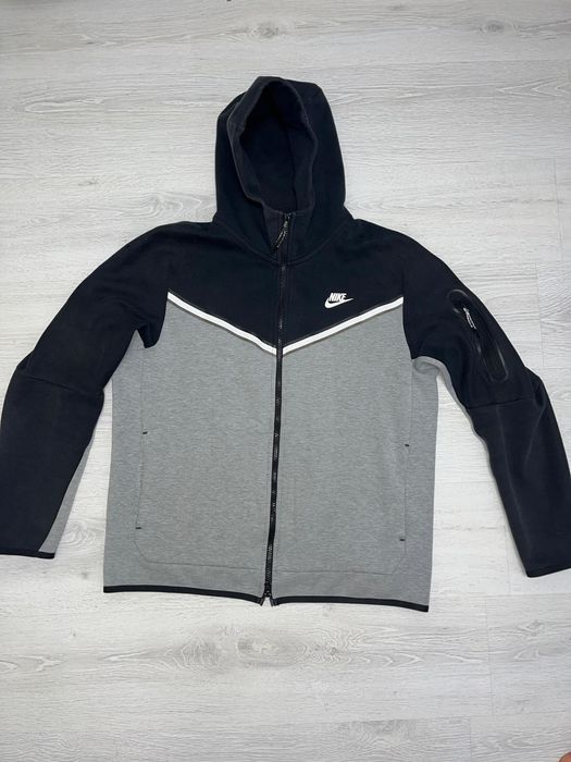 Hanorac nike tech negru cu gri