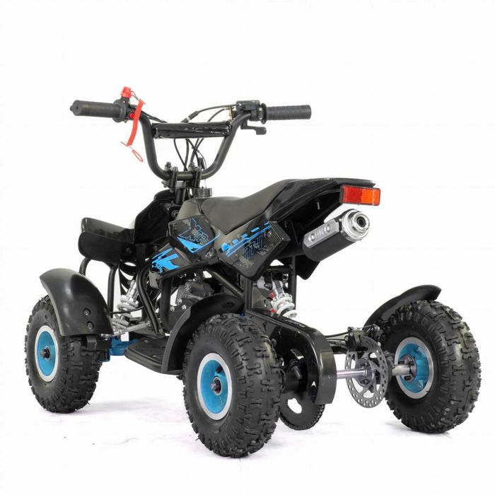 Mini atv XTR M4/4, roti 4 inch, 50cc, 2 timpi, pornire la sfoara , culoare (albastru sau verde)