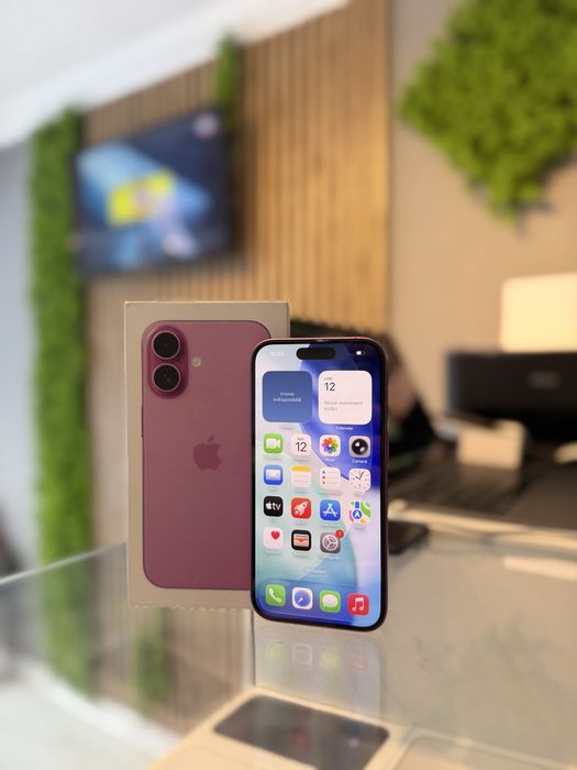 **ATS GSM* iPhone 16 128Gb Pink/Baterie93%/Fact+Gar 12 luni