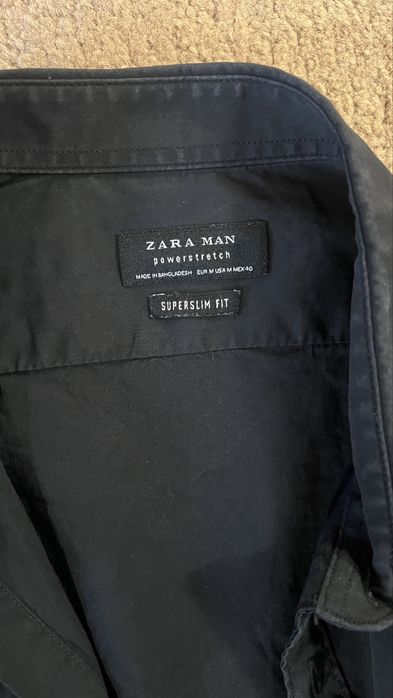 Camasa Zara Neagra maria M slim fit