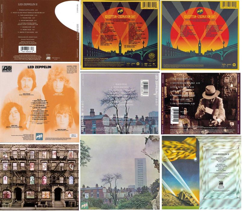 Led Zeppelin - Page - Plant - Coverdale - Colectie CD DVD Bluray