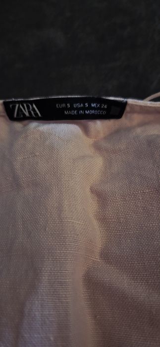 Rochie din In cu bumbac Zara