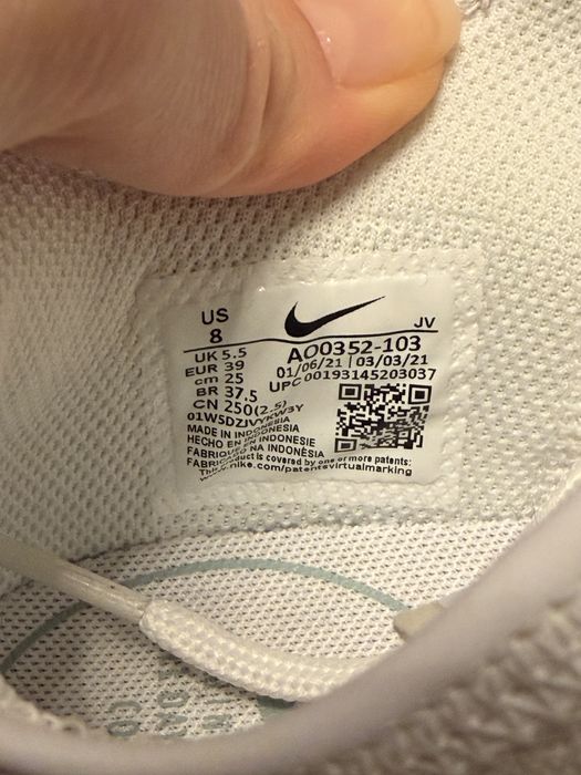 Маратонки Nike, размер 39 (25 cm)