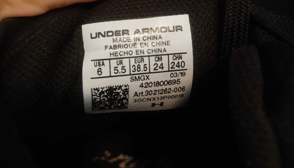 Adidasi baschet Under Armour Spawn Mid 38,5