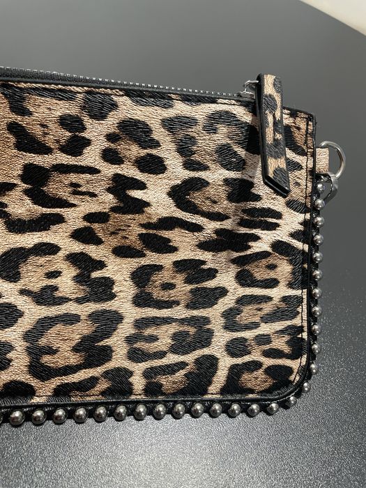 Мини леопардова чанта
