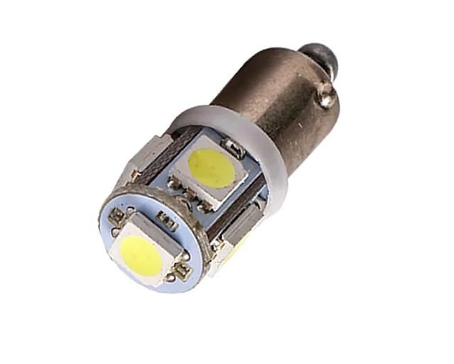 Лед крушки 2бр. за габарит BA9S T4W 5LED 12V 5050 SMD- А 3016