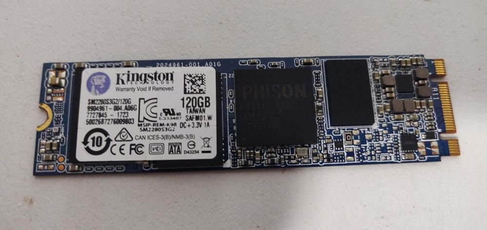 Ssd m2 kingston 120 gb