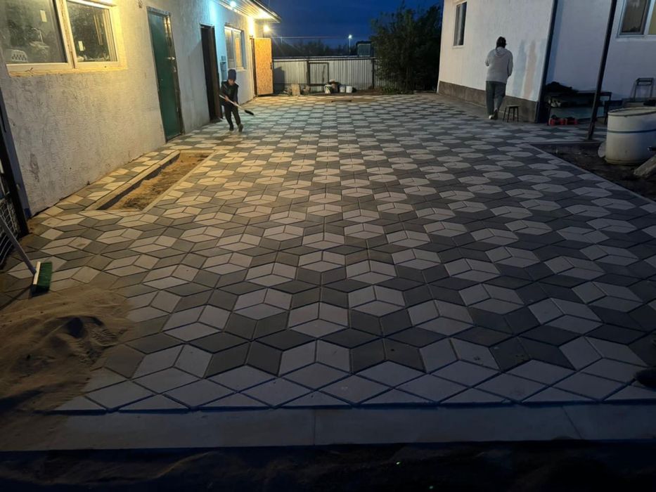 Брусчатка укладка