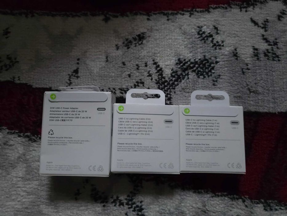 SET: încărcător Fast Charge - 20W IPhone - X, 11, 12, 13, 14 Pro / MAX