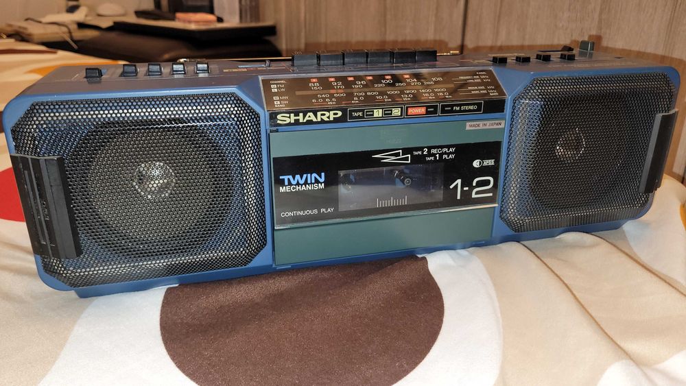 Sharp WQ-T282 Dublu Radio Casetofon cu AUX