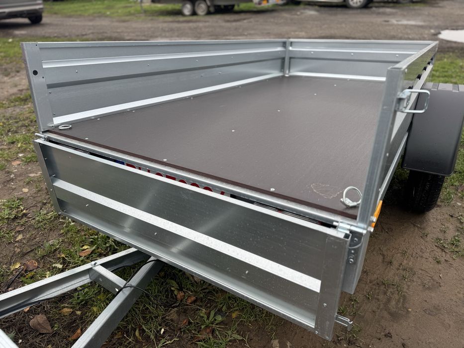 Remorca nouă 750 kg, 235x125 cm, CIV+RAR efectuat, PREȚ PROMOȚIONAL, posibilitate RATE!!