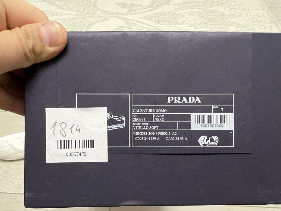 Prada обувь кеды
