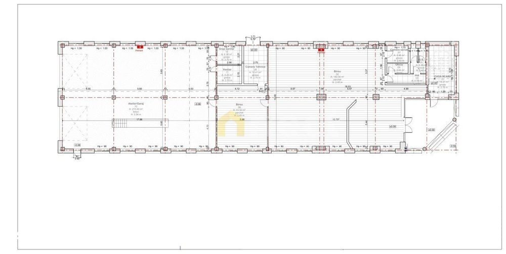 Spatiu de birouri de inchiriat | 200mp, 8 parcari incluse | Floresti-G