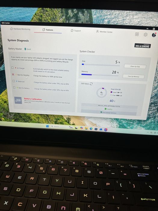 Laptop Gaming MSI Vector GP66 | Intel i7-12700H | 16GB RAM | RTX 3070 Ti (150W) | Ecran 2K QHD 165Hz | SSD 1TB