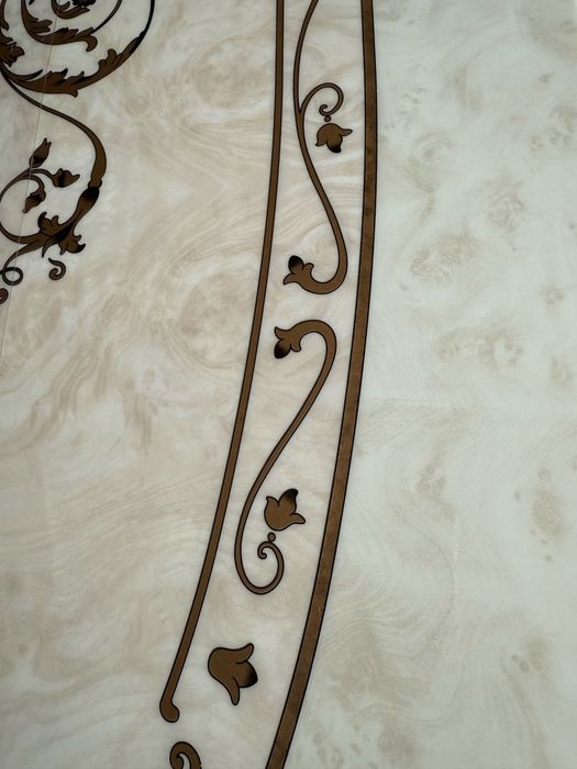 Дубайский стол, настоящее дерево+стулья