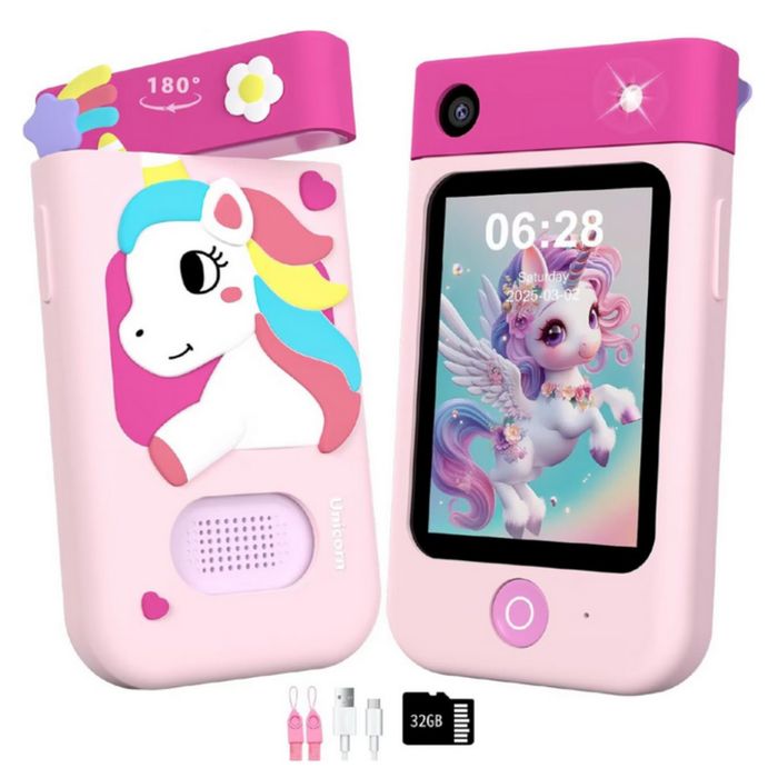 Образователен детски телефон с игри и камера 180° – Smart Phone за дец