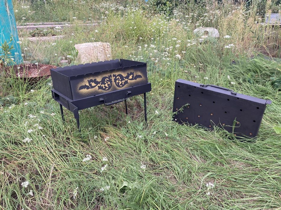 Мангал-чемодан, подарочный.