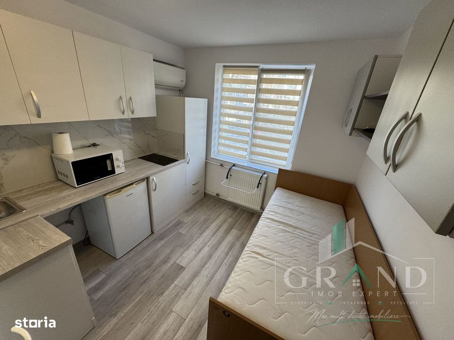 Garsoniera renovata complet | 12 mp | Etaj 1 | Mobilier pe comanda |