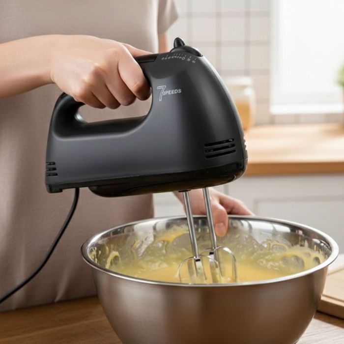 Ръчен миксер Cheffinger  – 250W мощност, 7 скорости и 4 бъркалки за бъ