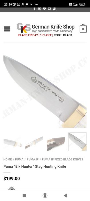 Cuțit puma original 700 lei