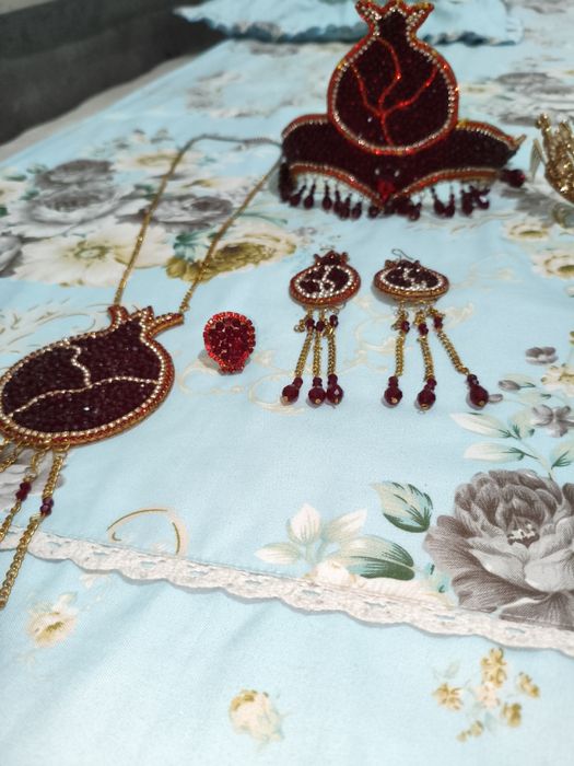 Sari kanplek karona anorli sirga uzuk boʻyniga taqadigani bn holat yax