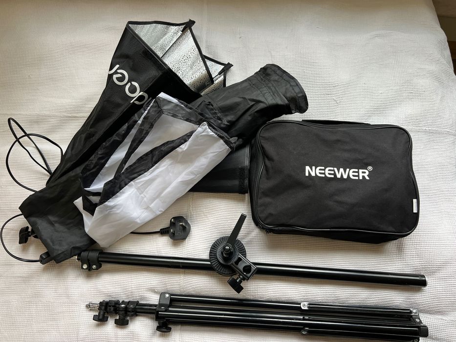 2бр Софтбокс Фото Студийно осветление, 1х S-Type държач за Светкавица