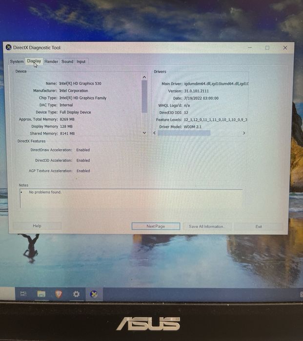 Laptop Asus i7 de vanzare