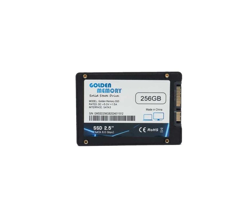 - Твердотельный накопитель SSD 256GB GMOG Golden Memory 2.5" SATA III