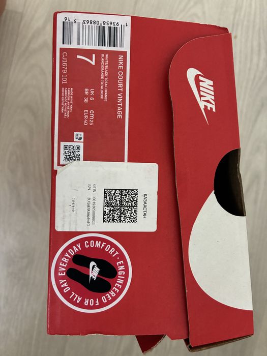 кеды nike court vintage