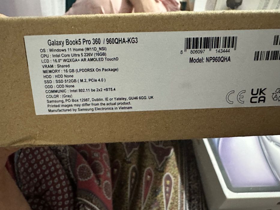 Laptop Samsung Galaxy Book5 Pro 360