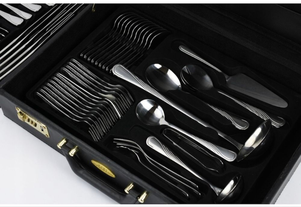 Комплект прибори за хранене Karl Hausman,72 бр,стомана,сребристи