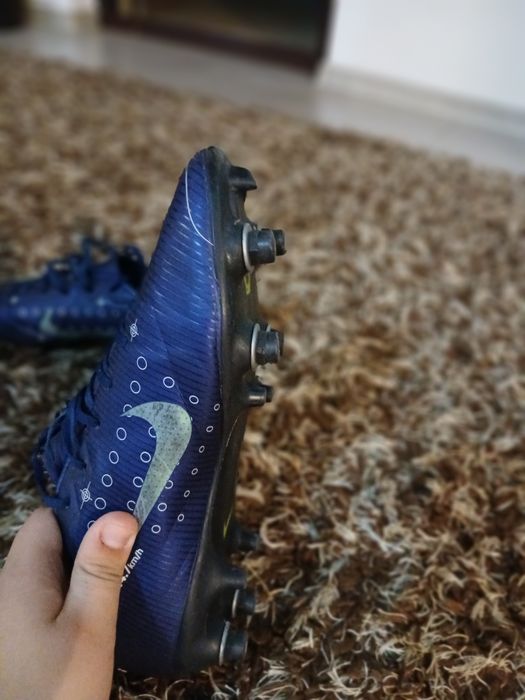 Ghete Fotbal Nike Mercurial Vapor 13 Elite FG Albastre-Neon Mărimea 41