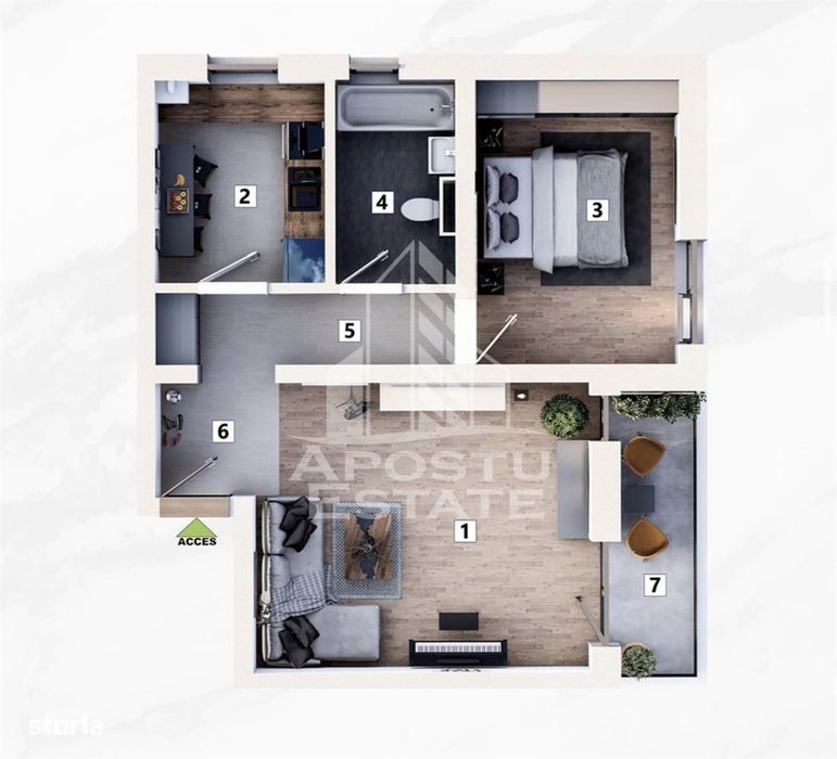 Apartamente cu 2 camere de vanzare, parcare inclusa, Mehala Timisoara