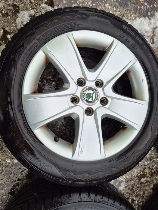 4бр алуминиеви джанти за Шкода октавия 2012г/ 6.5ж Х16/ет 50/5Х 112/