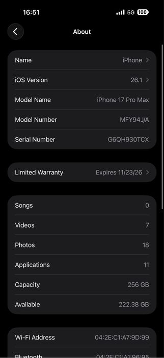iphone 17 Pro Max E-Sim