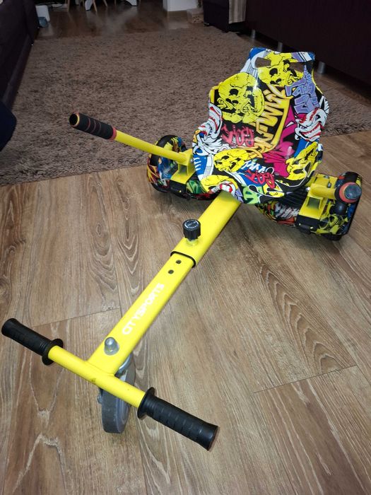 Set Hoverboard+Hoverkart,ajustabil,bluetooth,lumina Led,incarcator.